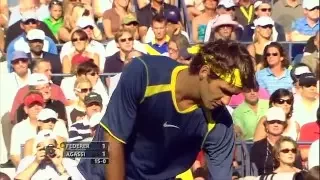 2005 US Open Federer vs. Agassi(HD)-60FPS