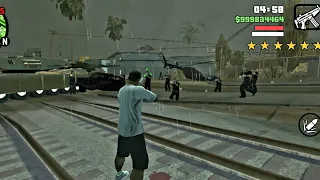 GTA San Andreas Mobile | 6 Star Wanted Level!