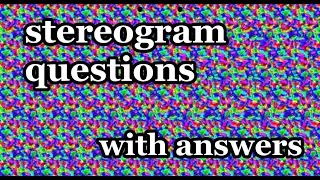 stereogram with answers,magic eye picture,hidden questions