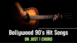 1 chord songs on guitar | 10 Bollywood Old Superhit Songs | Easy Strumming | Guitar Adda