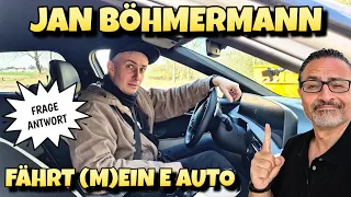 Jan Böhmermann fährt mein Elektroauto ganz Privat! Unser Talk über E Mobilität und mehr.