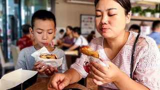 Take the kids downtown and eat a big burger