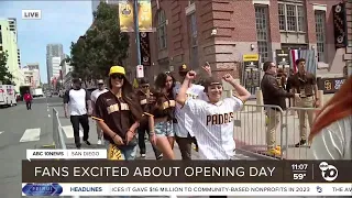 Opening Day excitement at Petco Park