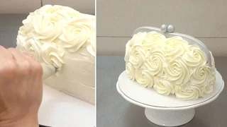 Handbag Buttercream Cake - Piping Buttercream Roses