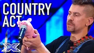 BIZARRE COUNTRY Rock Audition on The X Factor Italy! | X Factor Global