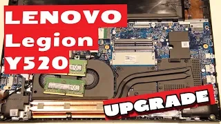 Разбор и апгрейд ноутбука Lenovo legion Y520