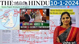 10-1-2024 | The Hindu Newspaper Analysis in English | #upsc #IAS #currentaffairs #editorialanalysis