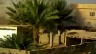 Apache Hellfire Missile Hits An Insurgent Safe House Iraq