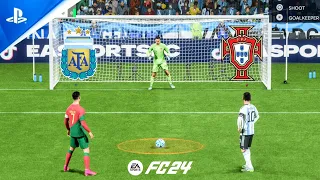FC 24 | Argentina vs Portugal | Messi vs Ronaldo | Penalty Shootout - PS5 Gameplay