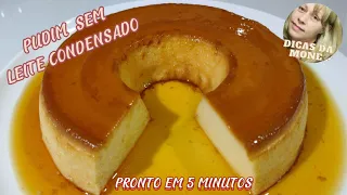 PUDIM DE LEITE EM PÓ SEM LEITE CONDENSADO 😱