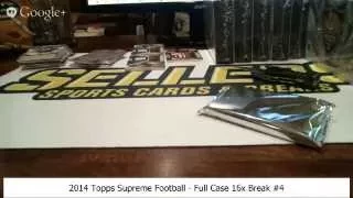 2014 Topps Supreme Football - Full Case 16x Break #4