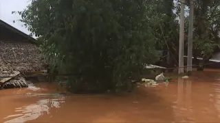 Myanmar battles rising floodwaters after dozens killed in landslide