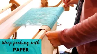 How to insert paper for warp packing