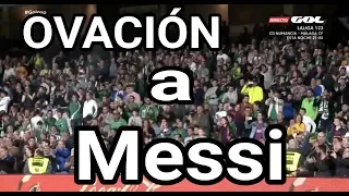 OVACIÓN  DEL ESTADIO VILLAMARIN TRAS EL GOLAZO DE MESSI CONTRA EL BETIS | esto no lo has visto