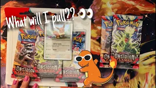 ASMR Opening Pokémon Obsidian Flames Booster Packs (Soft-Spoken, Lo-Fi)