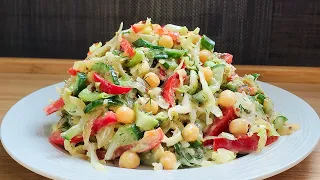 Eat cucumber salad for dinner every day and you'll lose belly fat! cabbage recipes