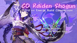 C0 Raiden Shogun Crit Build Vs ER Build - In Depth Comparion and Showcase.