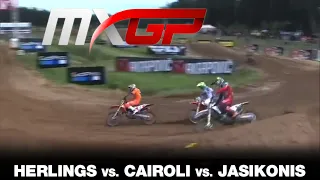 CAIROLI vs. HERLINGS vs. JASIKONIS - MXGP Race 2 - MXGP of Riga 2020