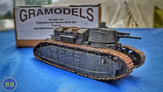 Char 2C - French Super Heavy Tank - GRAMODELS 1/76 Scale  - Kit Build