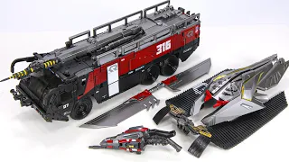 Transformers Movie Studio Series KO OverSized Sentinel Prime BMB OV-01 Firetruck Vehicle Robot Toys