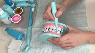 ASMR | REALISTIC Deep Dental Cleaning ✨ // Melissa and Doug Dentist Playset