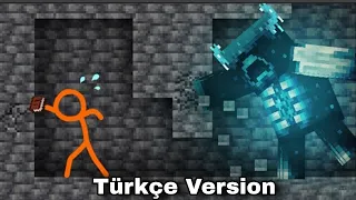 THE WARDEN - Animation vs. Minecraft Ep 26( Minecraft Vs Animation Türkçe Dublaj )Alan Becker Türkçe