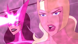 Wonder Woman and Hawkgirl vs Aresia, Katana, and Star Sapphire