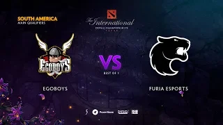 EgoBoys vs FURIA Esports, TI9 Qualifiers SA, bo1 [Jam & LighTofHeaveN]