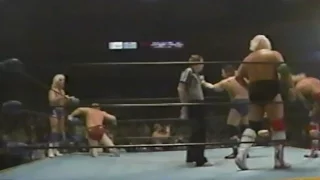 Dusty Rhodes, Magnum TA, & Manny Fernandez vs Ric Flair, Ole & Arn Anderson