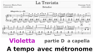 Verdi LaTraviata Brindisi ViolettaACapellaATempo partieD