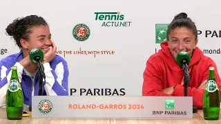 Tennis - Roland-Garros 2024 - Sara Errani e Jasmine Paolini in finale : "Se puoi aiutare Jasmine"