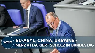 ASYL, CHINA, UKRAINE: CDU-Chef Friedrich Merz kritisiert Kanzler Olaf Scholz für Regierungserklärung