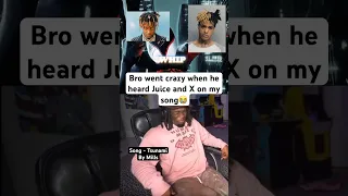 Bro went crazy when he heard Juice and X😭 song -“Tsunami” by Mills #music #kaicenat #juicewrld