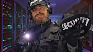 [ASMR] Suspicious Security Guard (Trigger Test, Sticky Gloves, Com Chat)