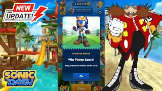 Sonic Dash New Event : Pirate Sonic Unlocked | Sonic Dash - All New Characters Update Unlocked