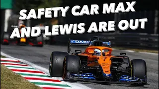 Daniel Ricciardo Team Radio during Verstappen and Lewis Crash Safety Car - Italian GP 2021