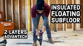 Floating  An Insulated Sub-Floor On Concrete Floor