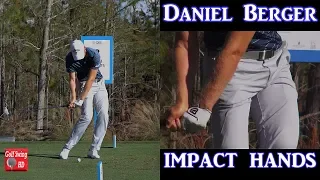 DANIEL BERGER SLOW MOTION HANDS THRU IMPACT IRON GOLF SWING 1080 HD