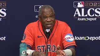 Houston Astros lose Game 6 of the #alcs - Dusty Baker disappointed in Postgame from #astros manager