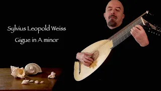 S.L.Weiss Gigue in A minor - Baroque lute - Jaroslaw Lipski