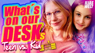 ILIAS WELT - What´s on our DESKS (Teen vs. Kid)