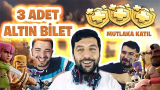 3 ADET ALTIN BİLET ÇEKİLİŞİ - CLASH OF CLANS