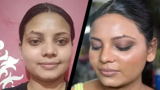 Natural and subtle makeup look on combination skin | Combination skin par makeup kese kren