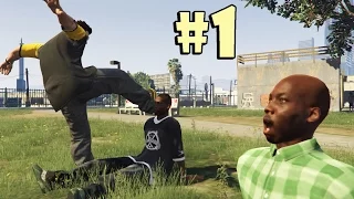 GTA V - Приколы, Трюки и Аварии! (Stunts, Crashes and Fun!) #1