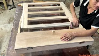 Woodworking: Crafting a Multi-Functional Table That Doubles as a Sofa Chair Using Recycled Wood