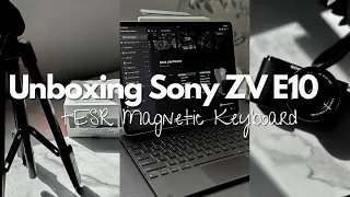 📦📸 Unboxing My First Camera! Starter Camera: Sony Alpha ZV-E10 Camera | Non-Talking + ASMR Clips