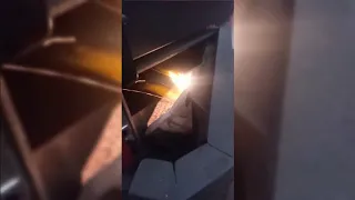 Робота пелетного котла КРАФТ з факельним пальником /Работа пеллетного котла с факельной горелкой