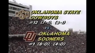 1987 #12 Oklahoma State @ #1 Oklahoma No Huddle