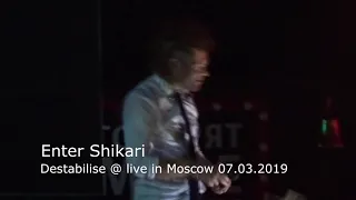 Enter Shikari — Destabilise (Rou Reynolds on the bar) @ live in Moscow 07.03.2019