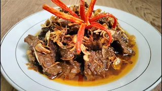 RESEP BISTIK DAGING SAPI enak dan empuk banget, kaldunya kental dan meresap